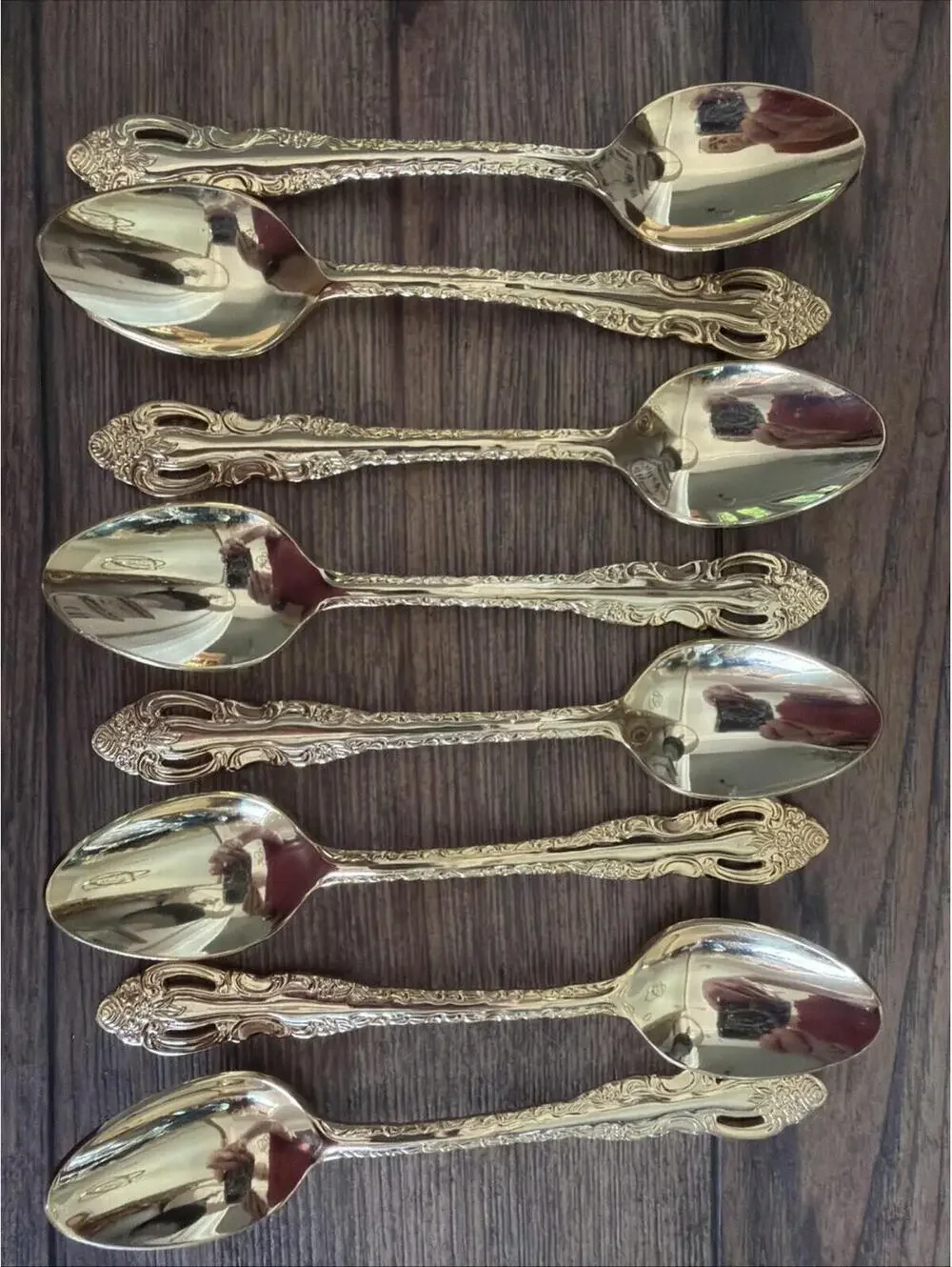 Wallace Silver “Countess” Gold Flatware Set – Service for 8 - 40 Pieces